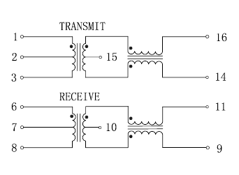 TRC1102NL (TRXCOM, smd, импульсный трансформатор для S/PDIF)