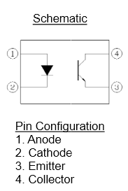 EL817B-F (Оптотранзистор, dip4)